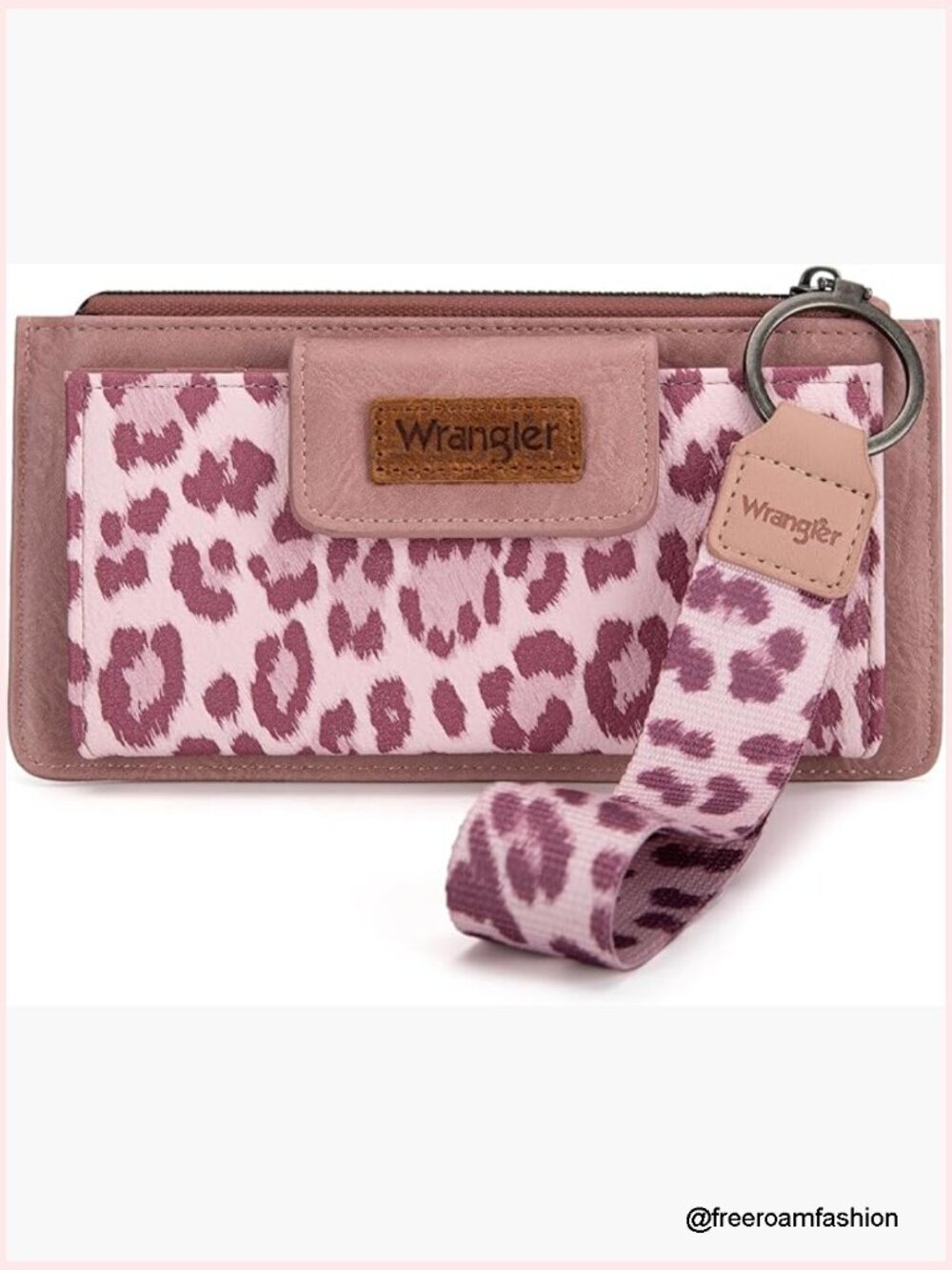 Large Wristlet Wallet with RFID, Bifold Card Case with Coin Purse